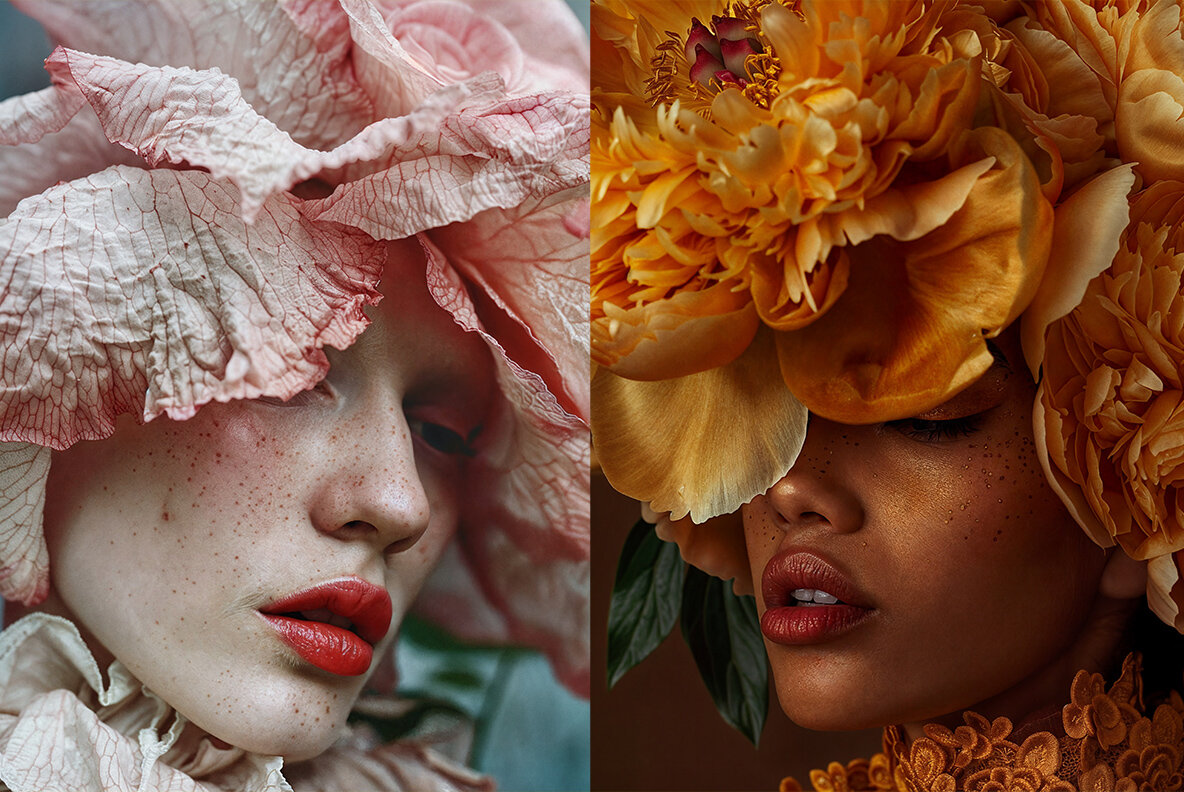 Fashion models in flowers 10