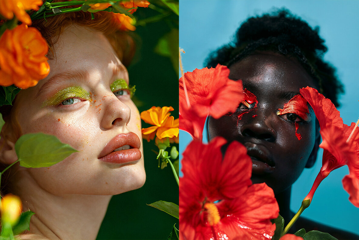 Fashion models in flowers 11