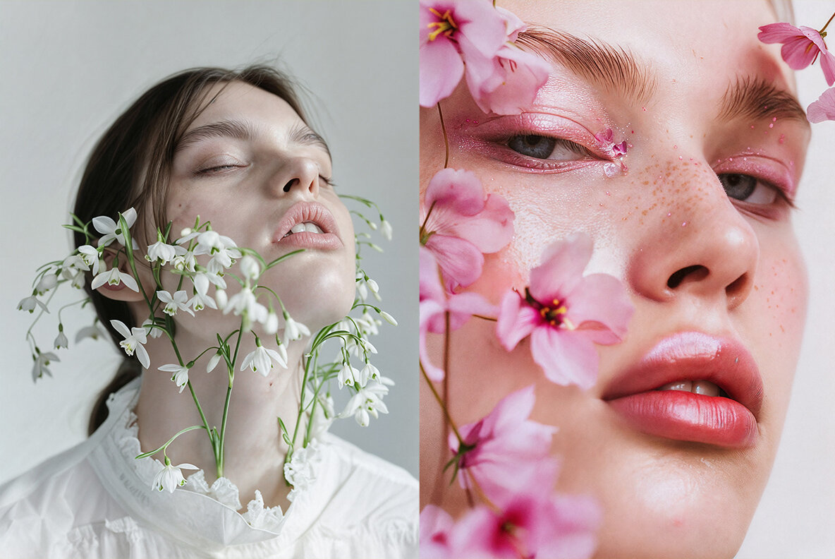 Fashion models in flowers 15