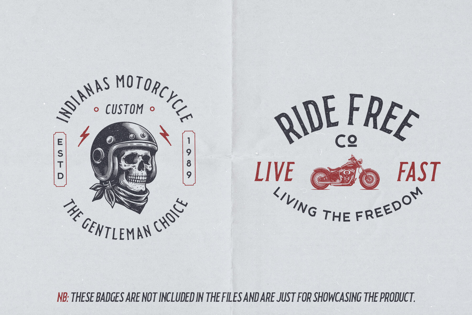 Ride Free Motorcycle Illustrations 5