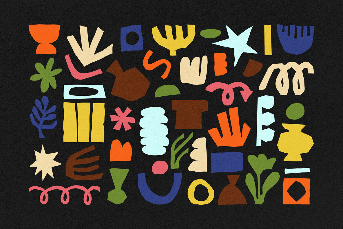 Paper Cut Out Shapes Collection 3