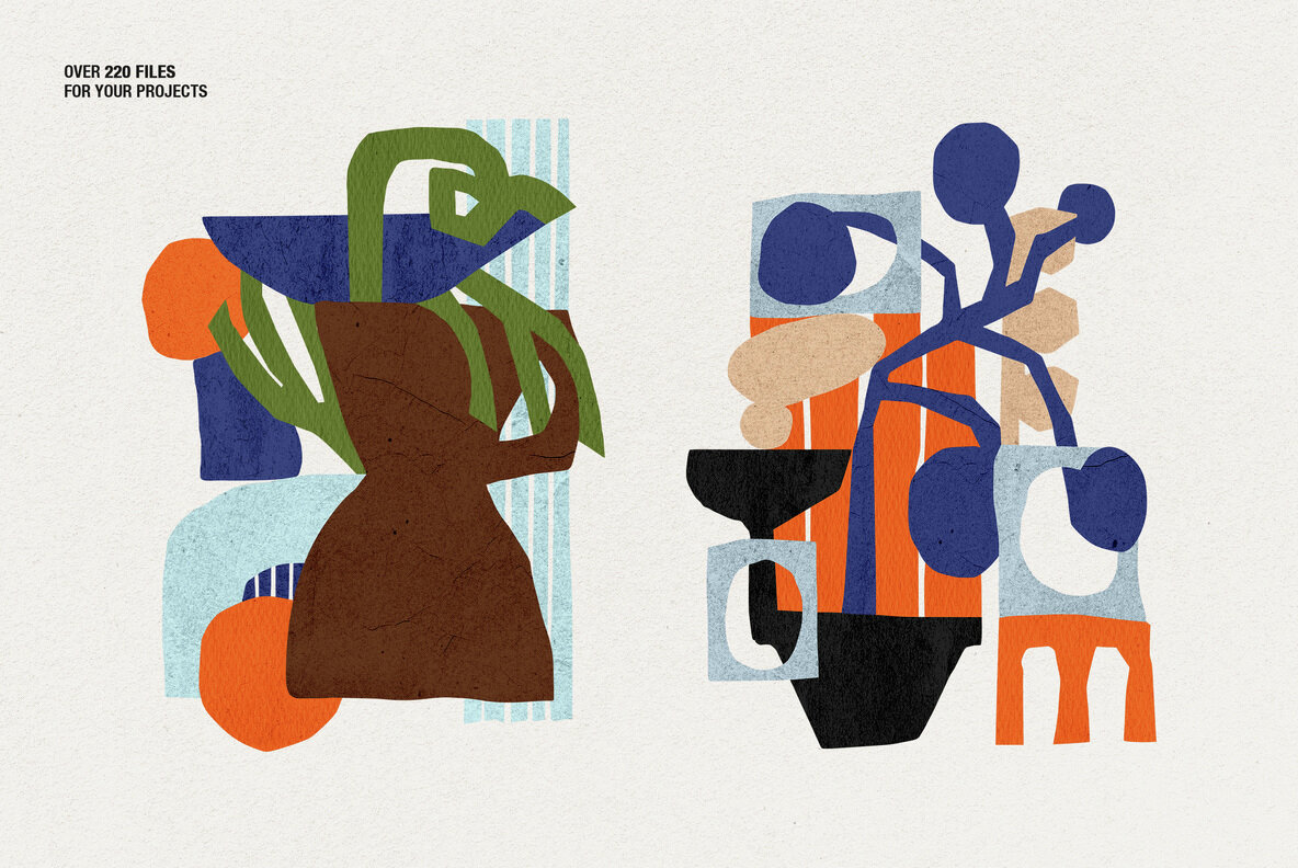 Paper Cut Out Shapes Collection 4