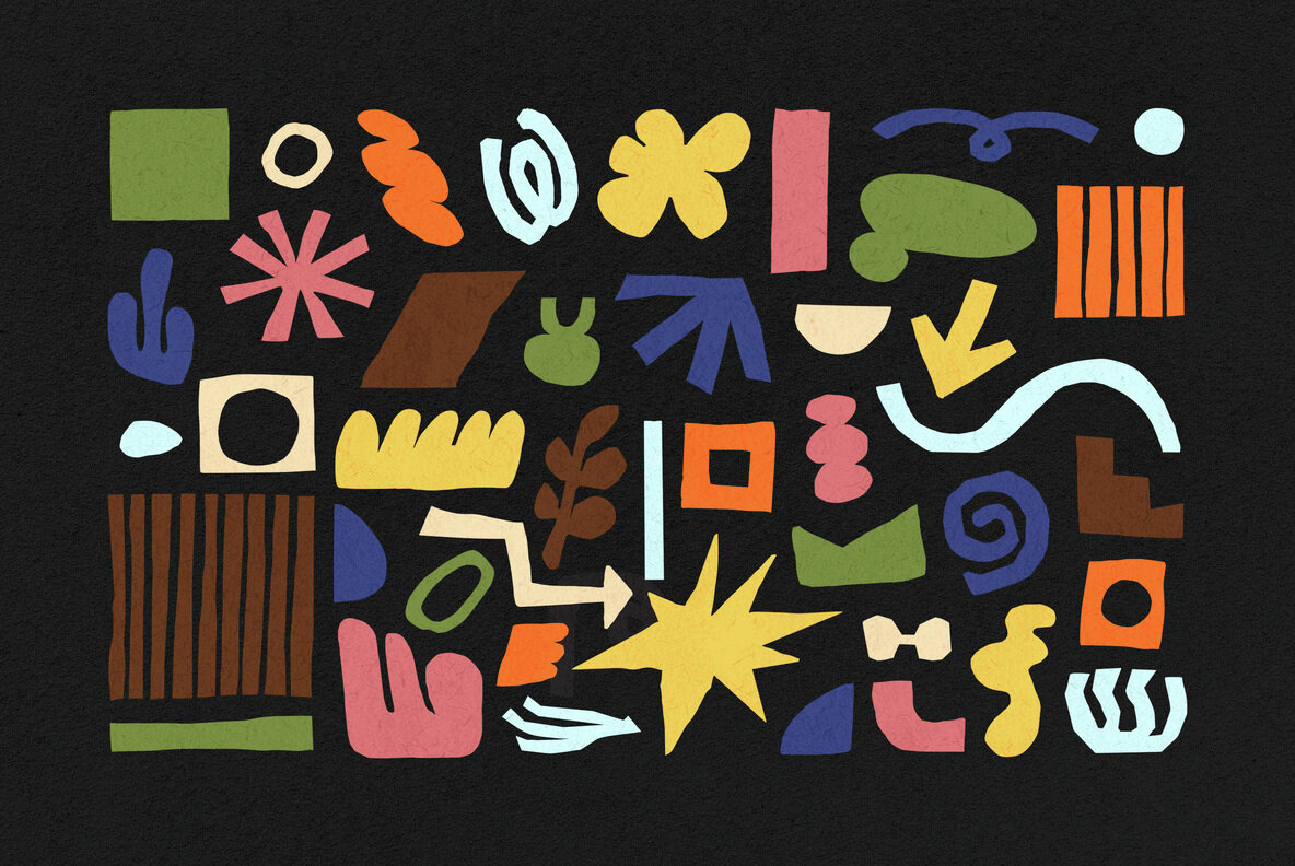 Paper Cut Out Shapes Collection 9