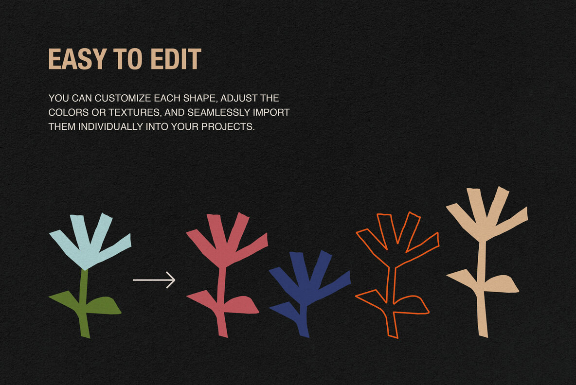 Paper Cut Out Shapes Collection 13