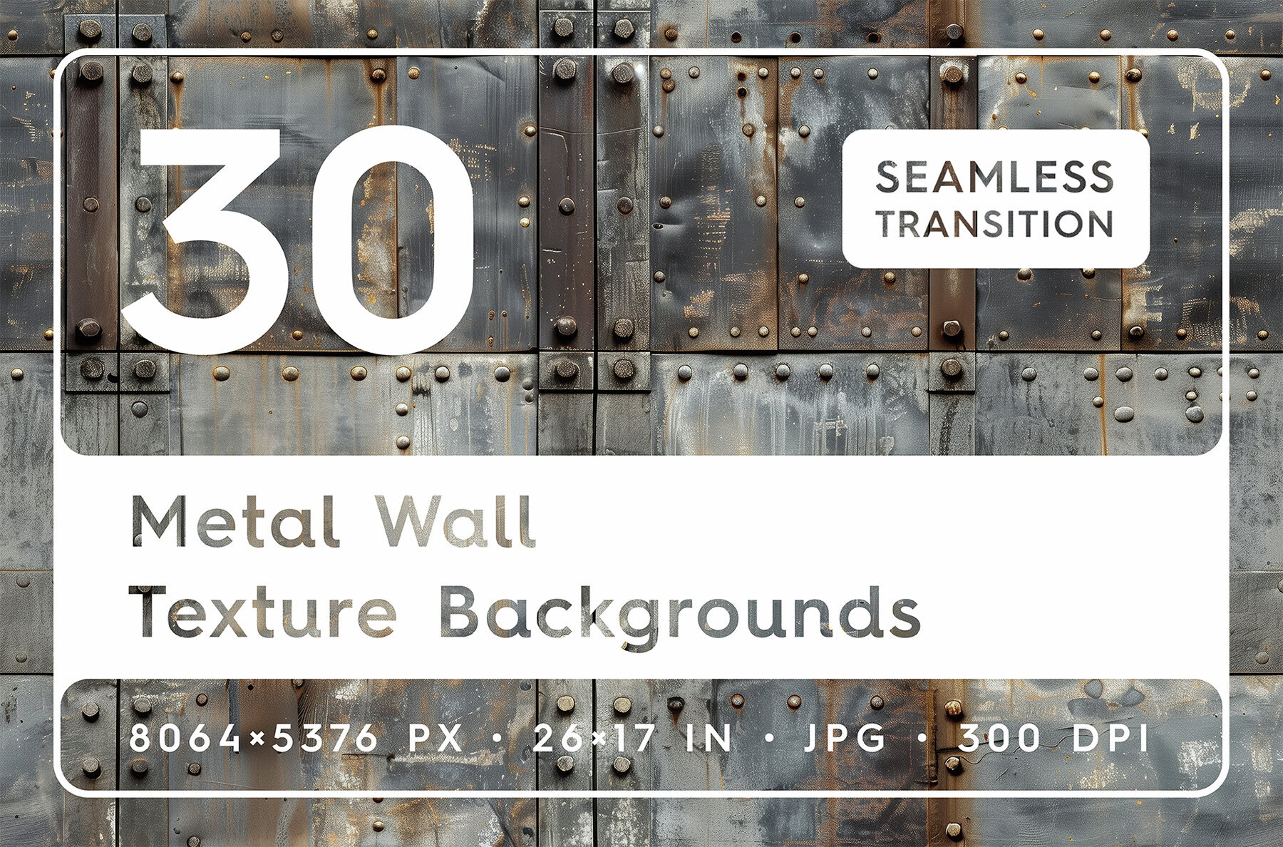 30 Metal Wall Texture Backgrounds 1
