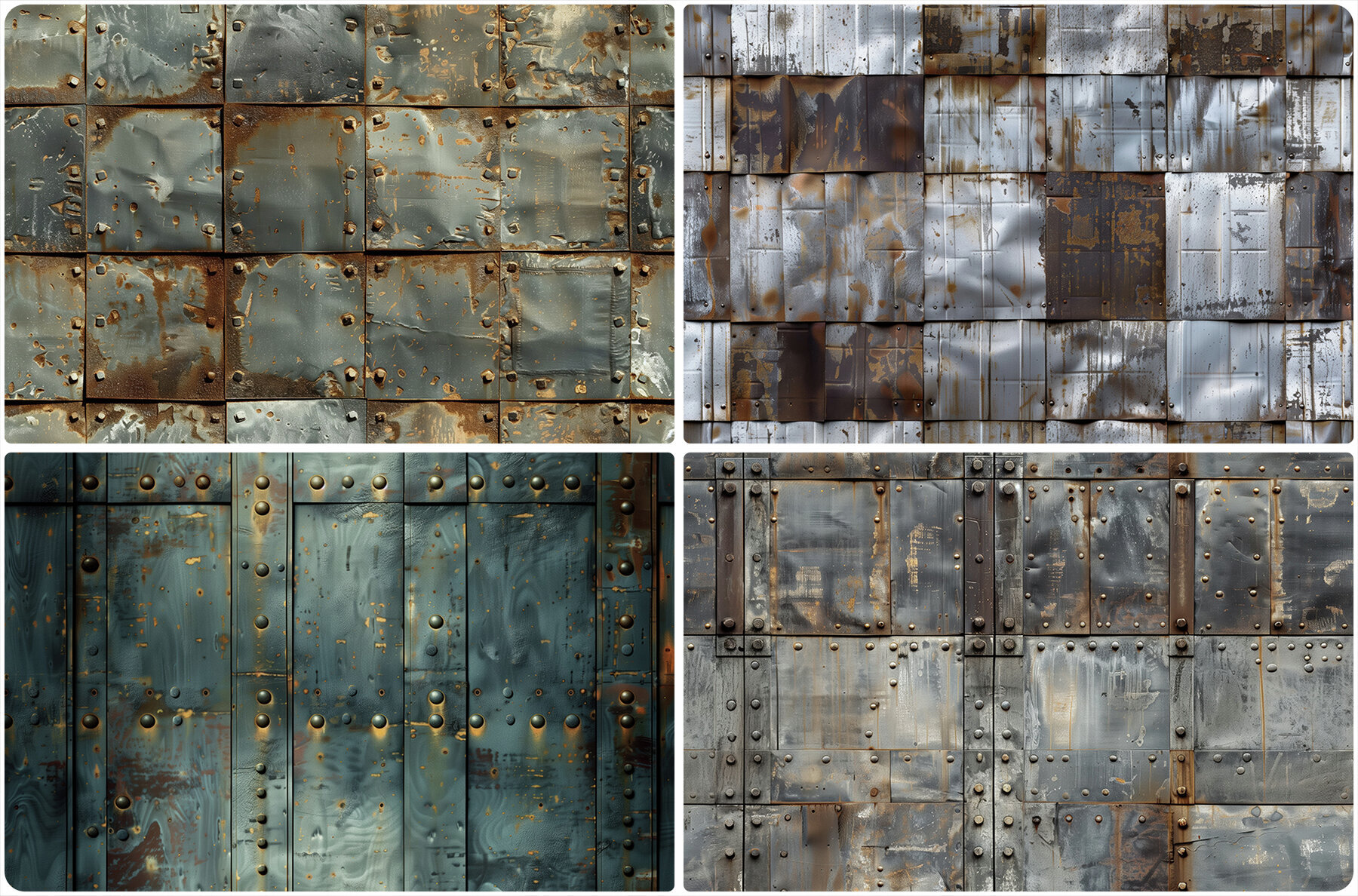 30 Metal Wall Texture Backgrounds 2