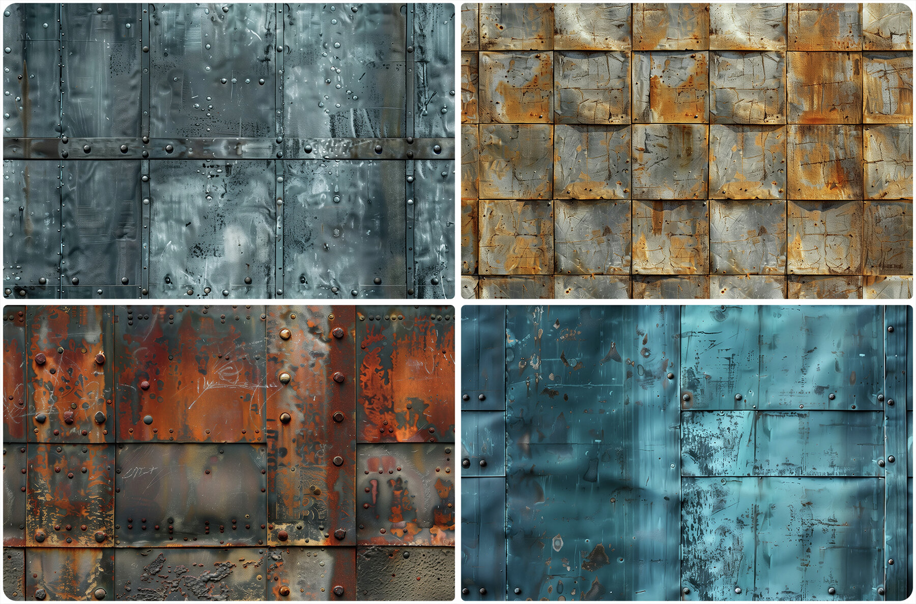 30 Metal Wall Texture Backgrounds 5