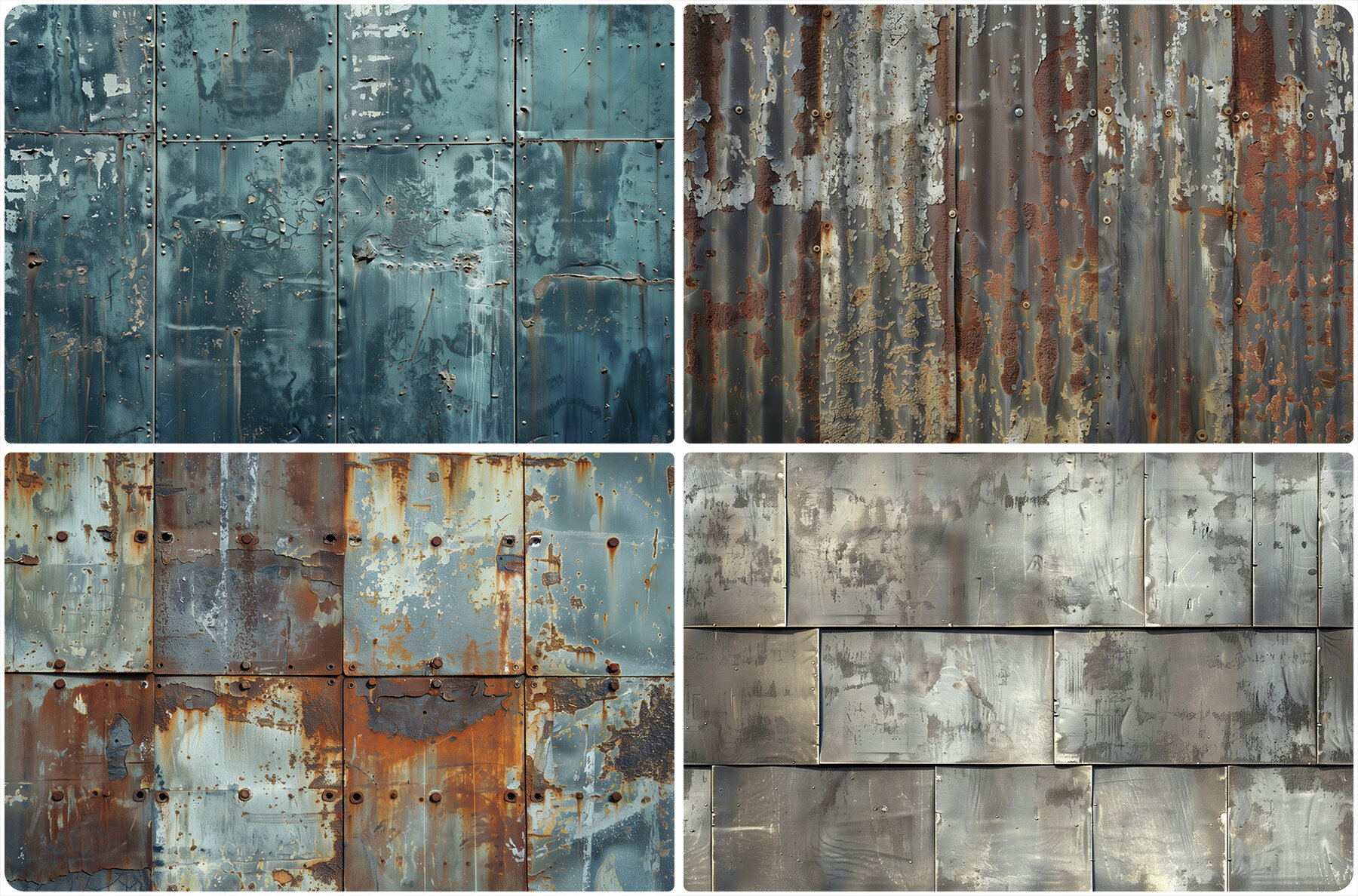 30 Metal Wall Texture Backgrounds 8