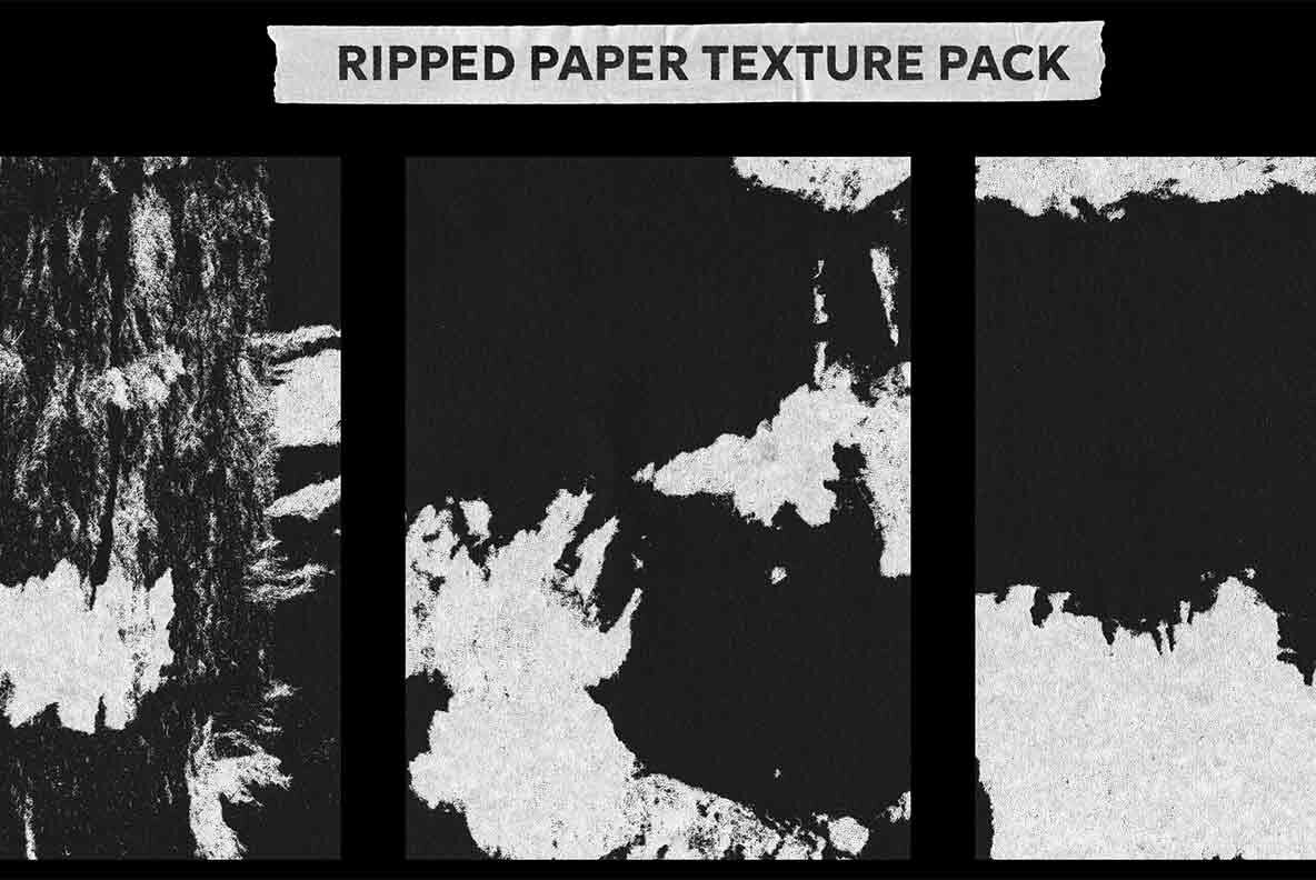 Distressed Ripped Paper Texture Pack 1