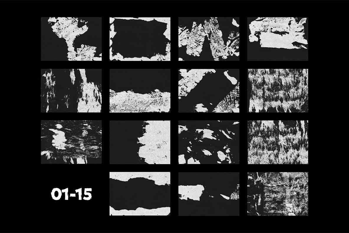 Distressed Ripped Paper Texture Pack 6