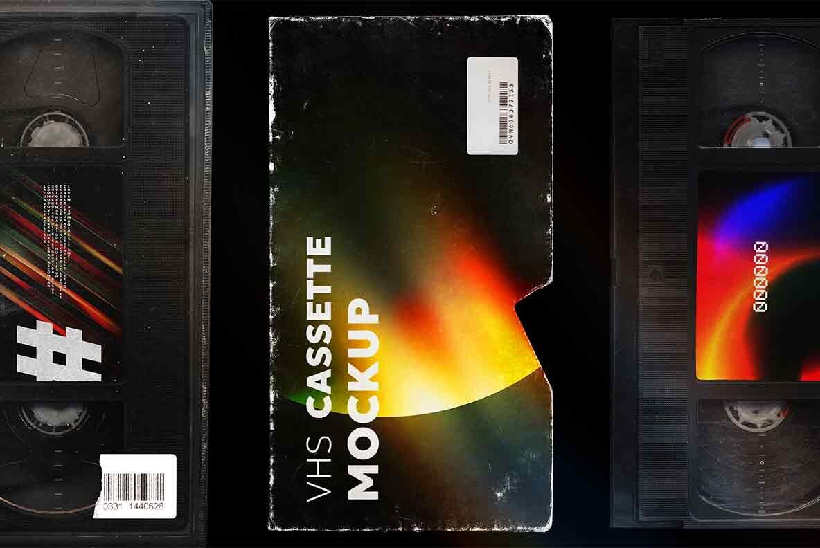 Vhs Cassette Cover Mockup 1