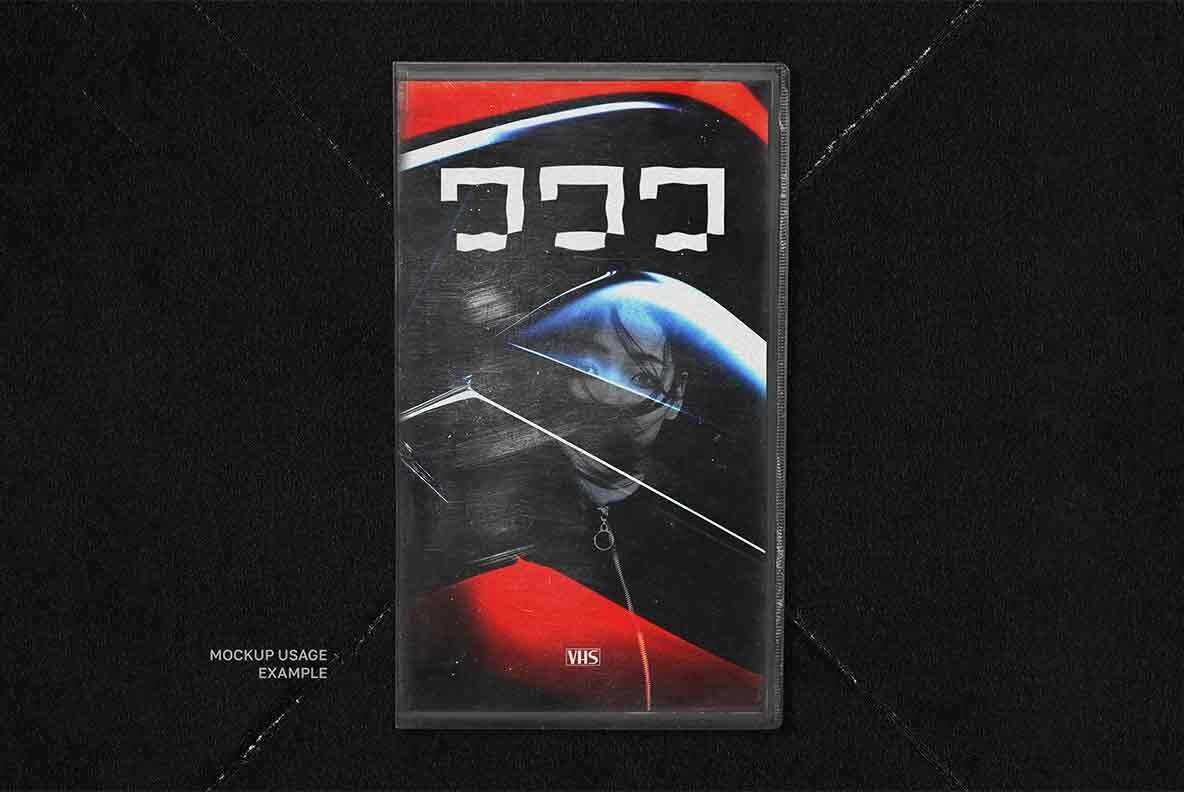 Vhs Cassette Cover Mockup 2
