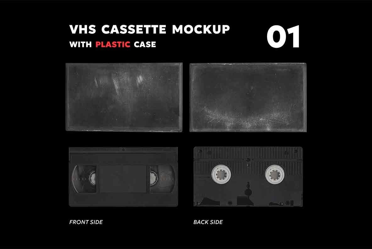 Vhs Cassette Cover Mockup 3