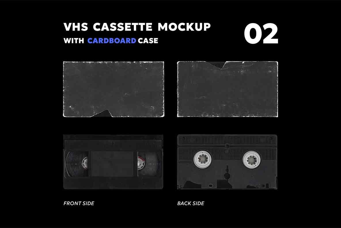 Vhs Cassette Cover Mockup 5