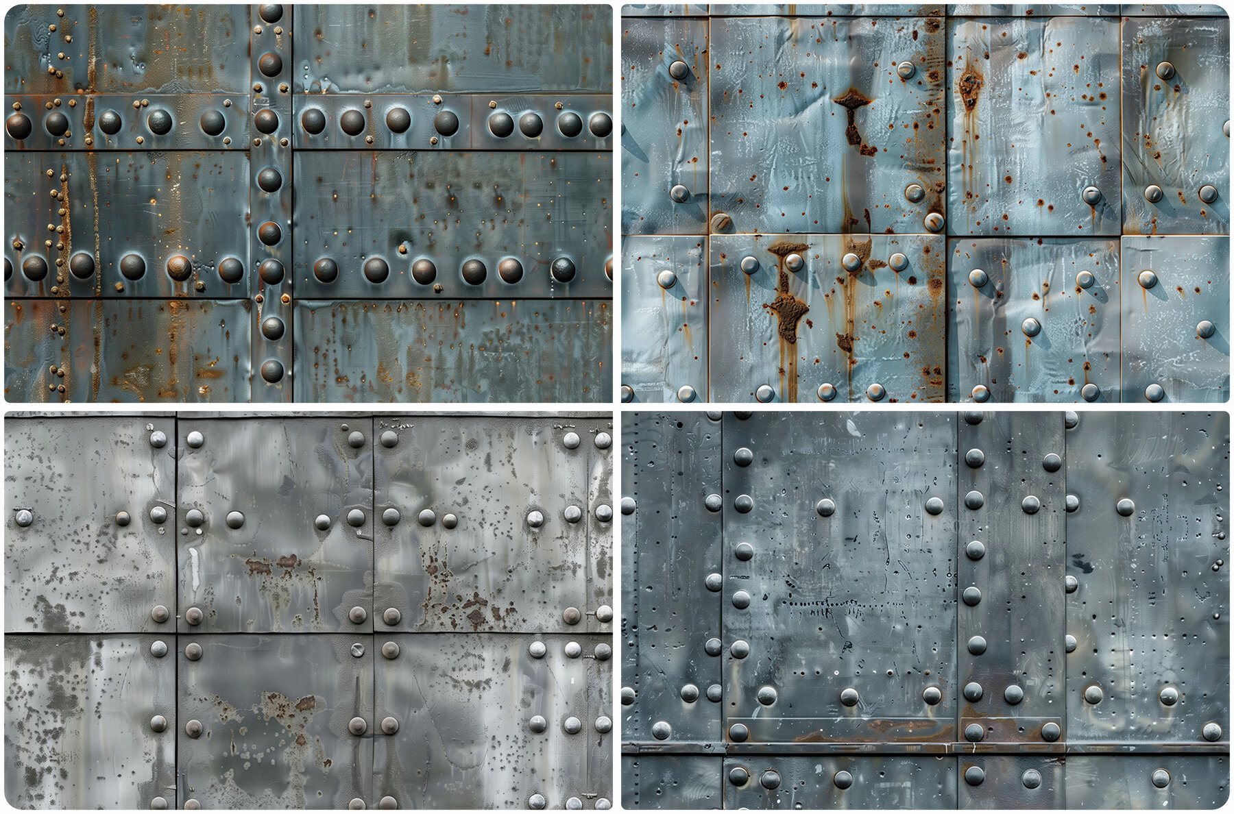 30 Iron Rivets Wall Texture Backgrounds 2