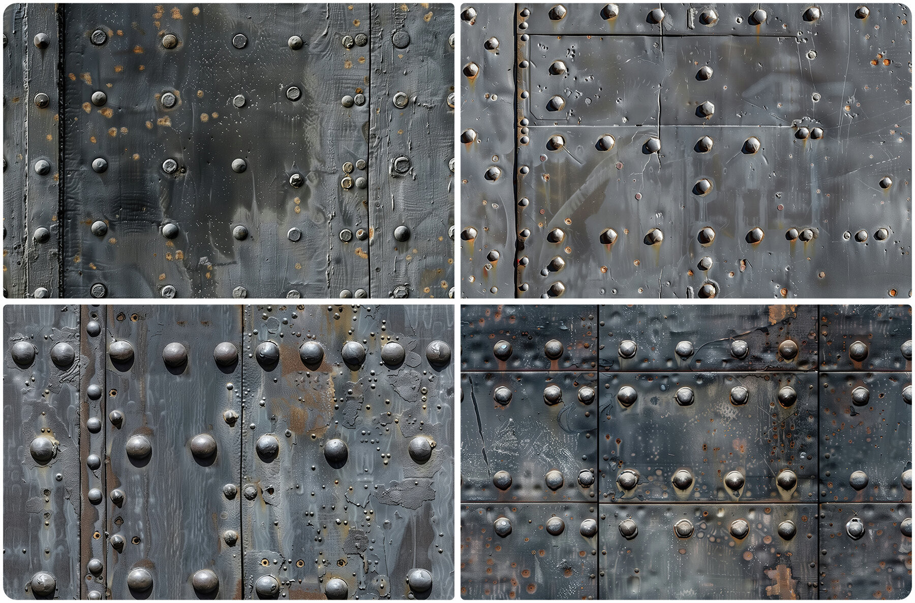 30 Iron Rivets Wall Texture Backgrounds 3