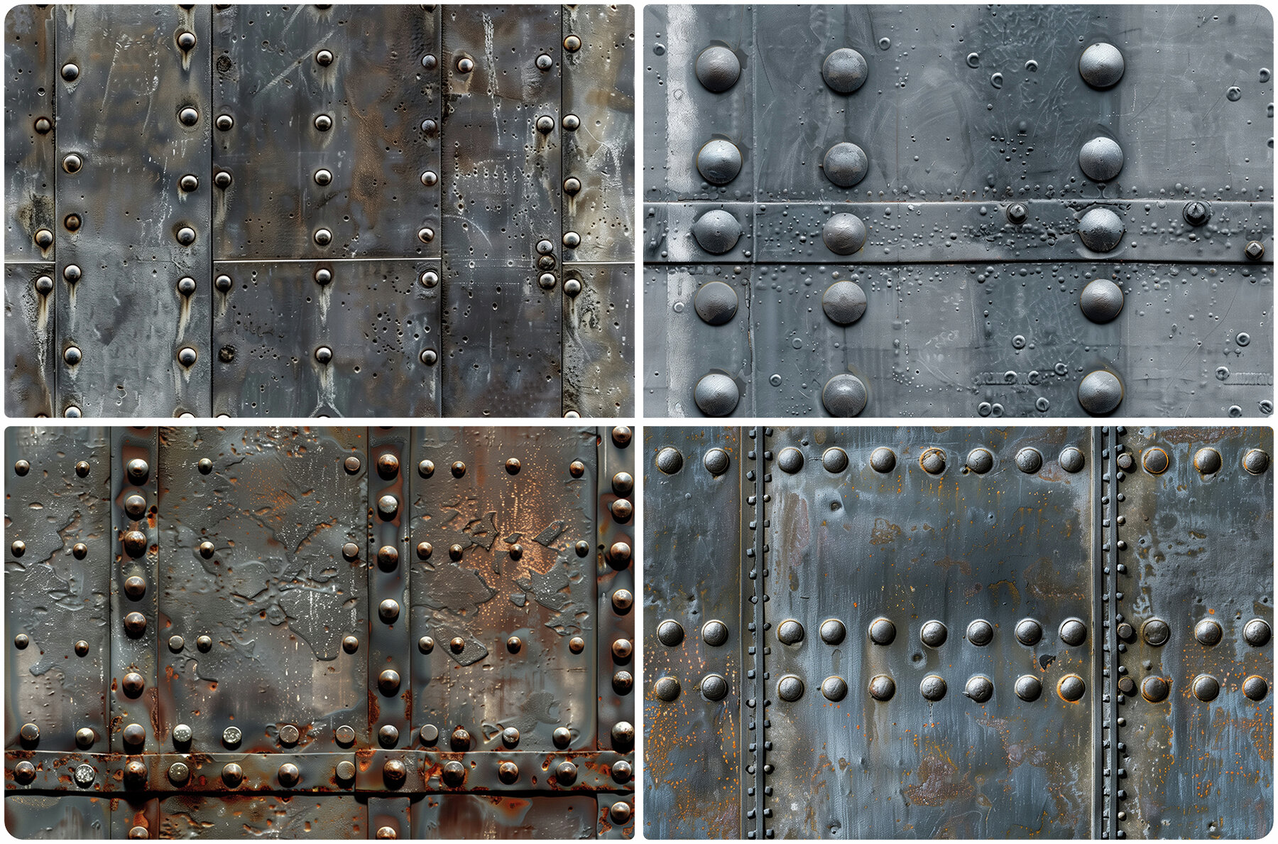 30 Iron Rivets Wall Texture Backgrounds 4