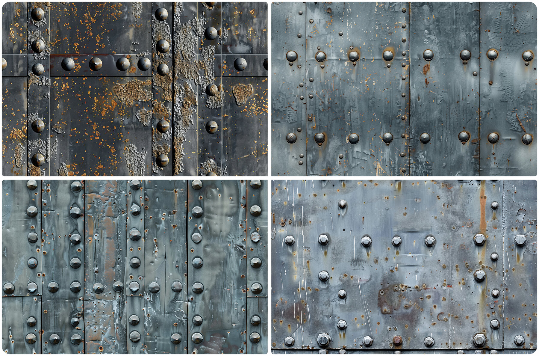 30 Iron Rivets Wall Texture Backgrounds 6