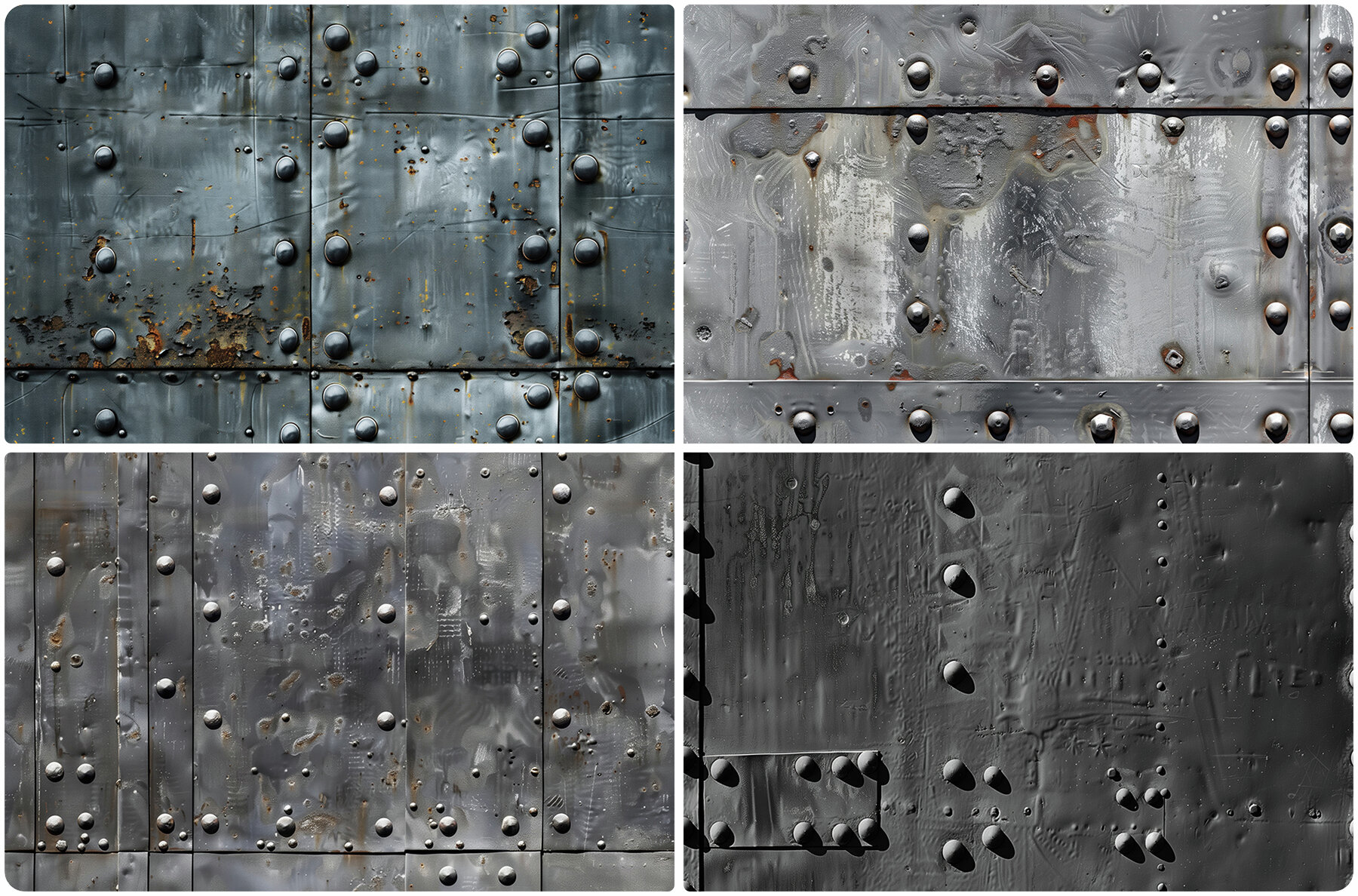 30 Iron Rivets Wall Texture Backgrounds 7