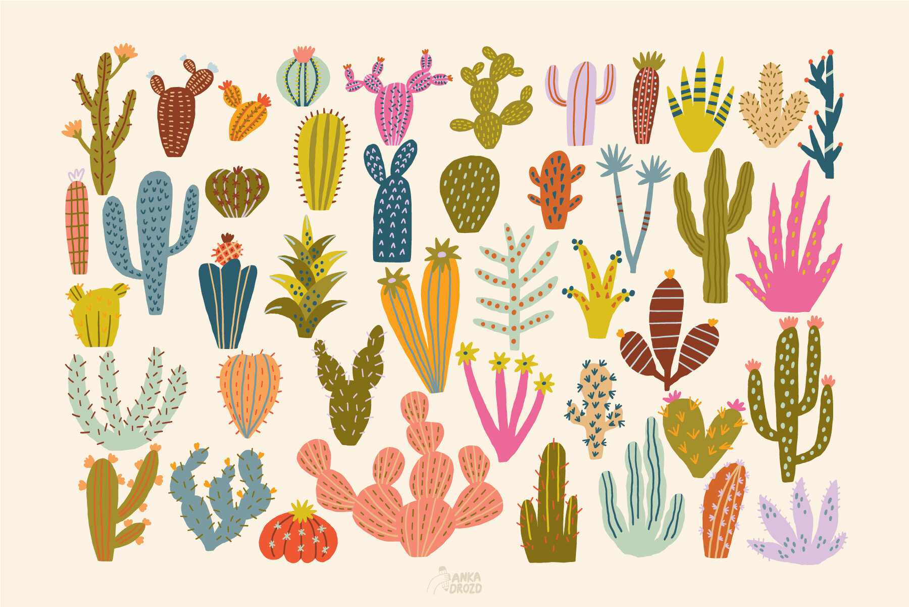 Cactus Graphic Collection 2