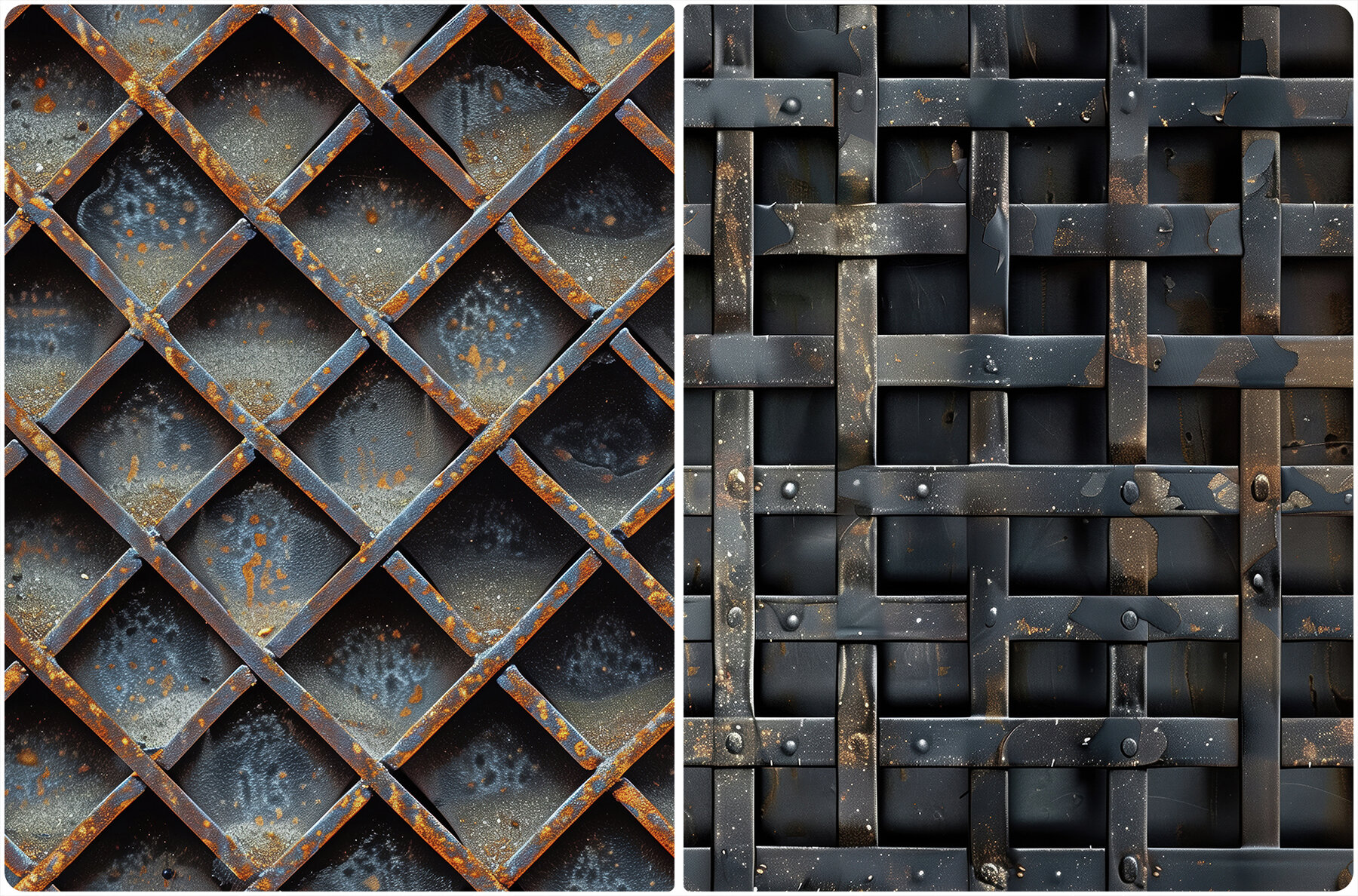 30 Metal Grate Texture Backgrounds 10