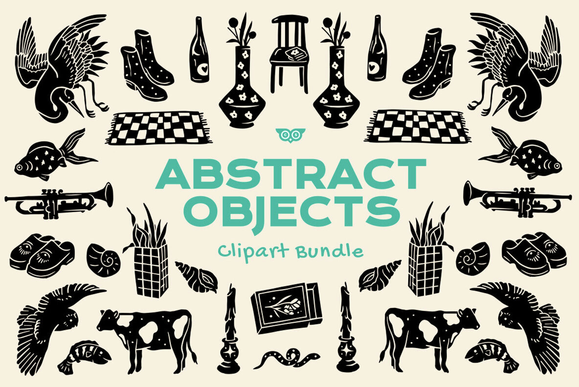 Abstract Objects Clipart Bundle 1
