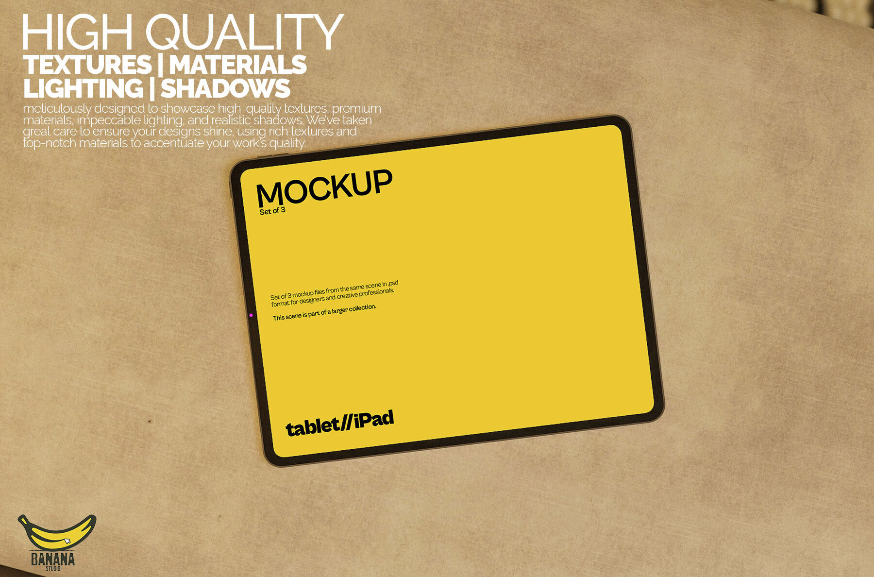 iPad Screen Mockup Bundle Placed on a Bed 2