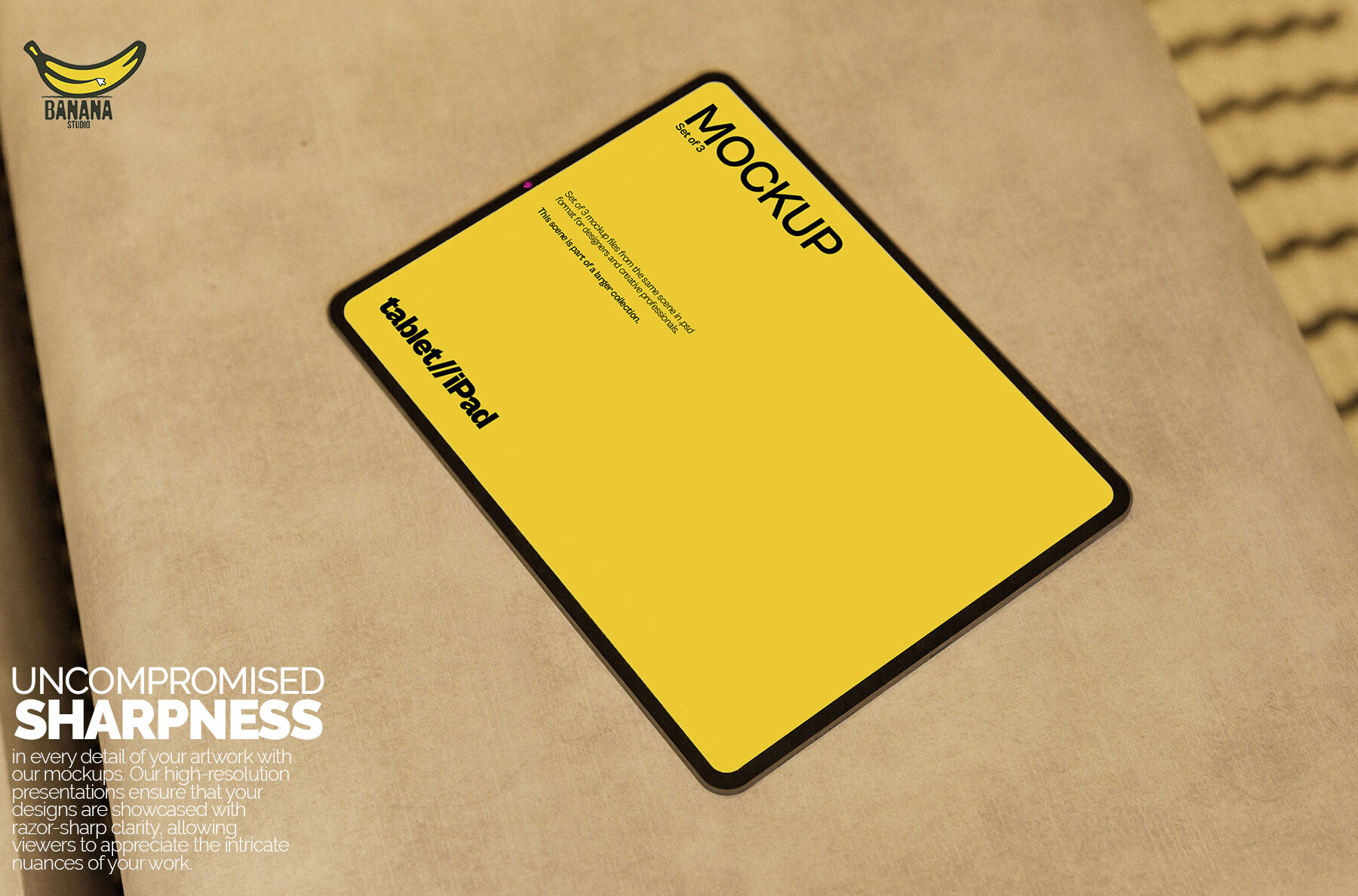 iPad Screen Mockup Bundle Placed on a Bed 3