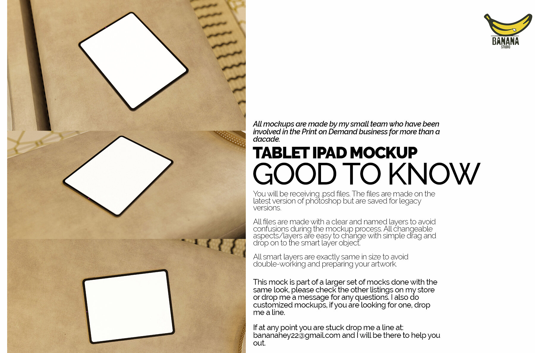 iPad Screen Mockup Bundle Placed on a Bed 5