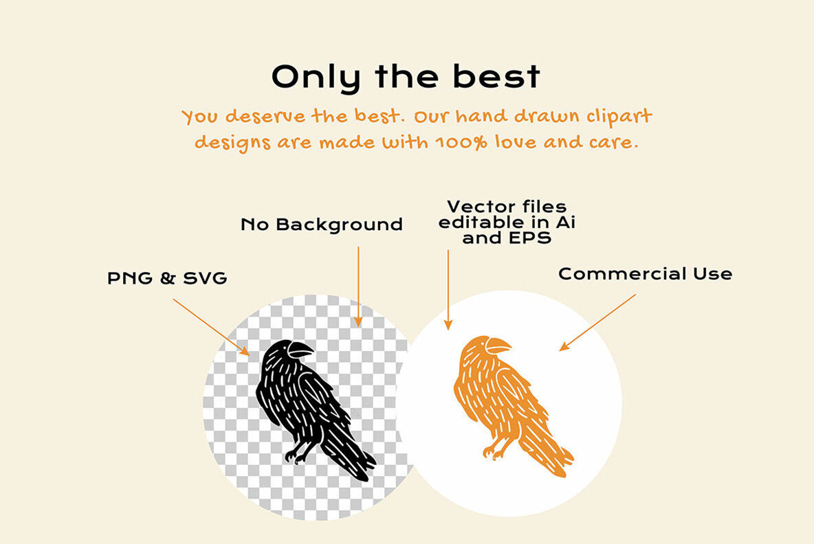 Animal Linocut Clipart Bundle 2