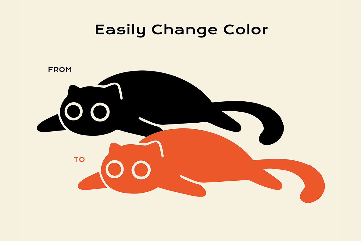 Playful Cats Clipart Bundle 3