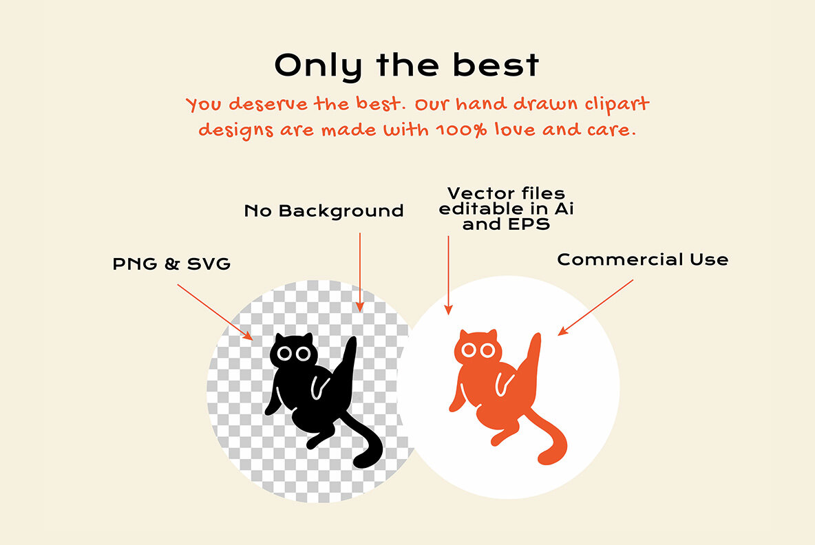 Playful Cats Clipart Bundle 4