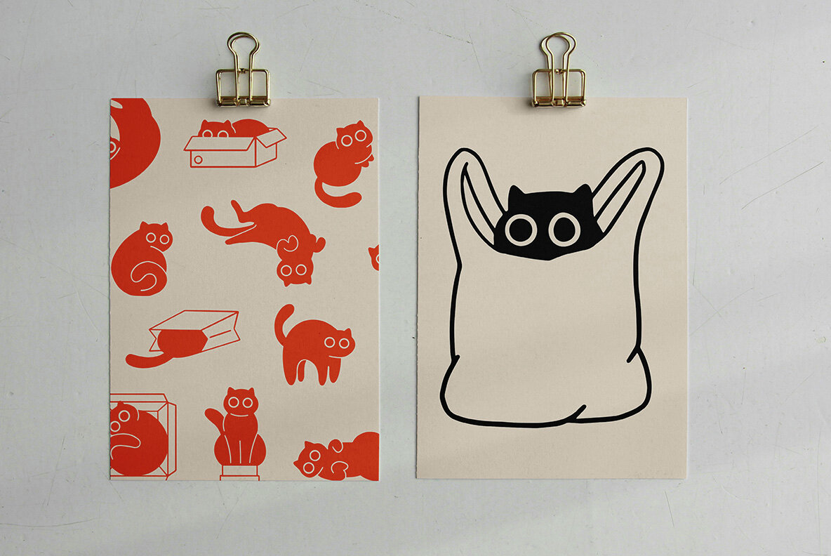 Playful Cats Clipart Bundle 7