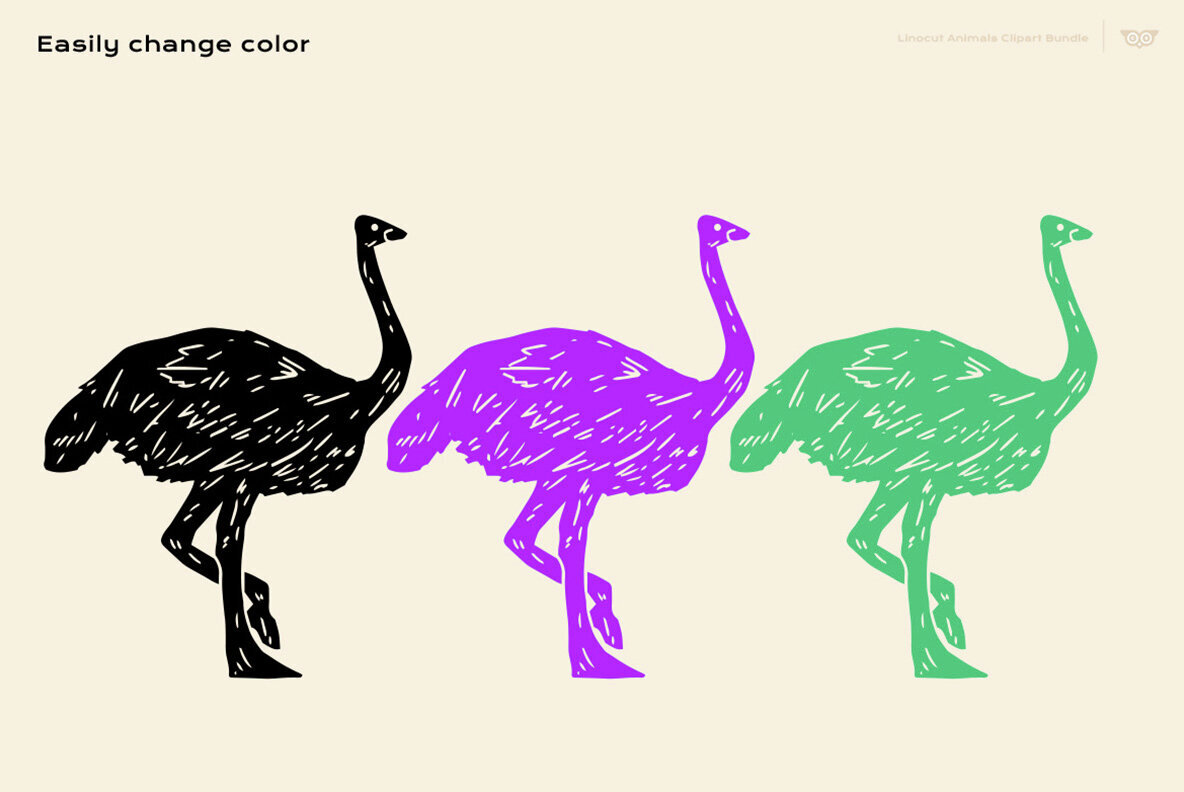 Linocut Animals Ultimate Bundle 3