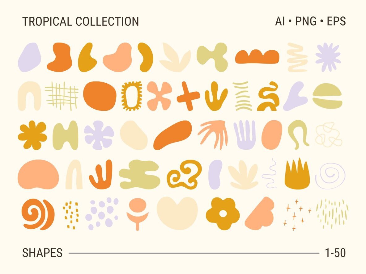 160 Abstract Shapes Collection Graphics 2