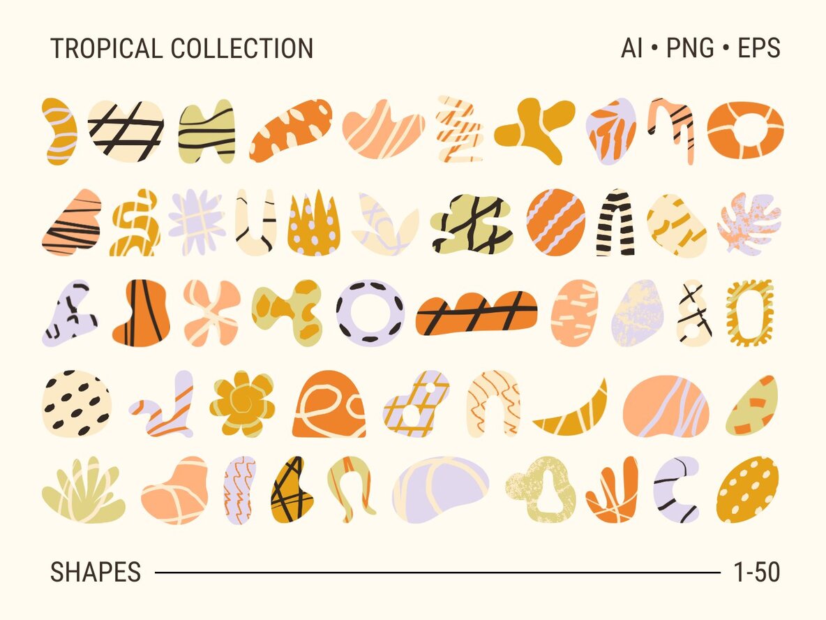 160 Abstract Shapes Collection Graphics 5