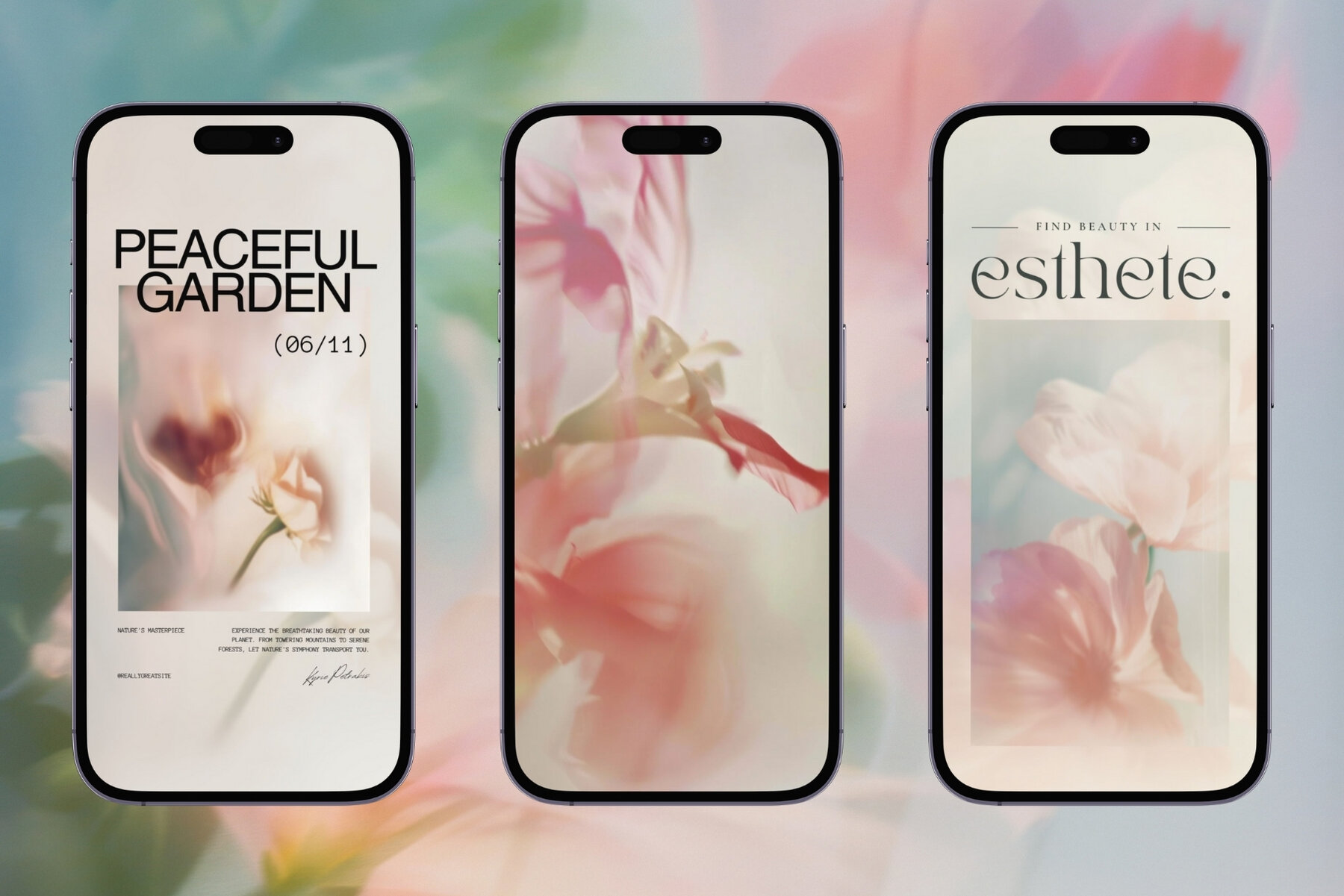 20 Soft Blurred Florals Backgrounds 6