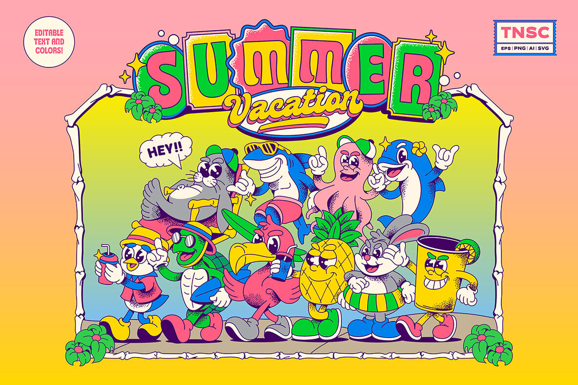 Summer Vacation Mascot 1