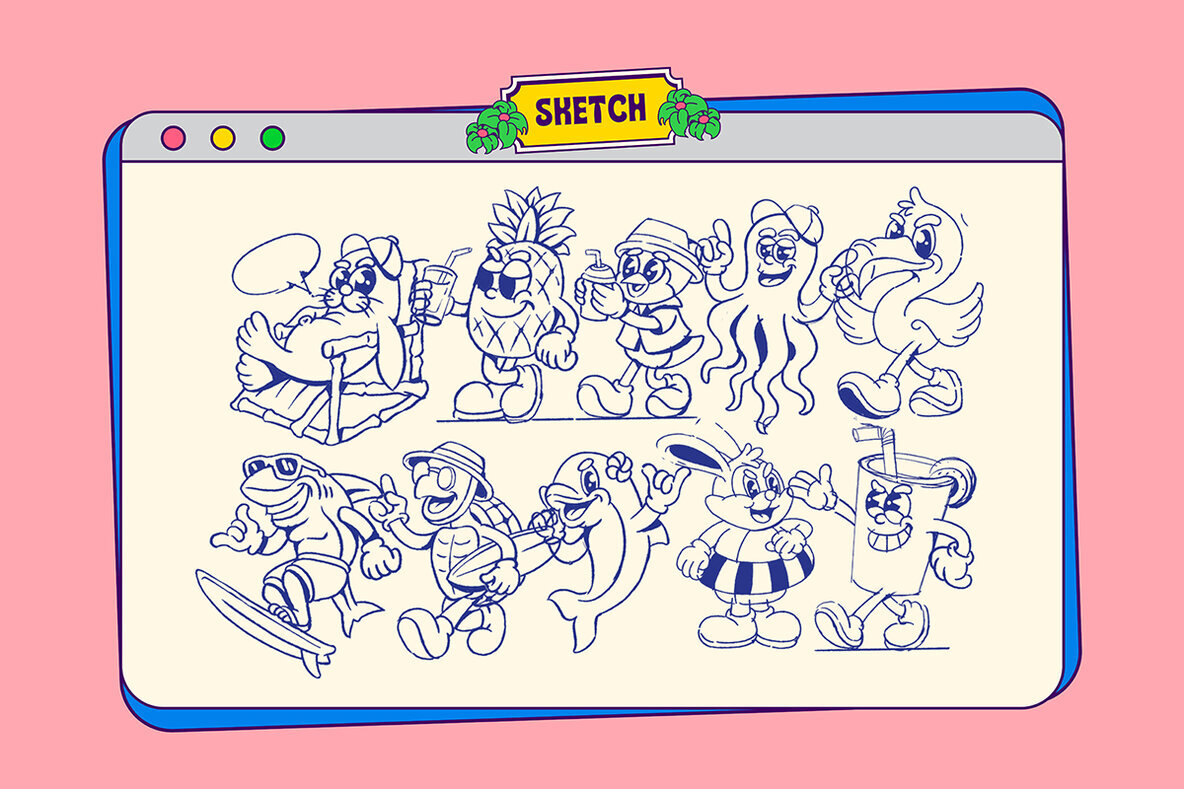 Summer Vacation Mascot 2