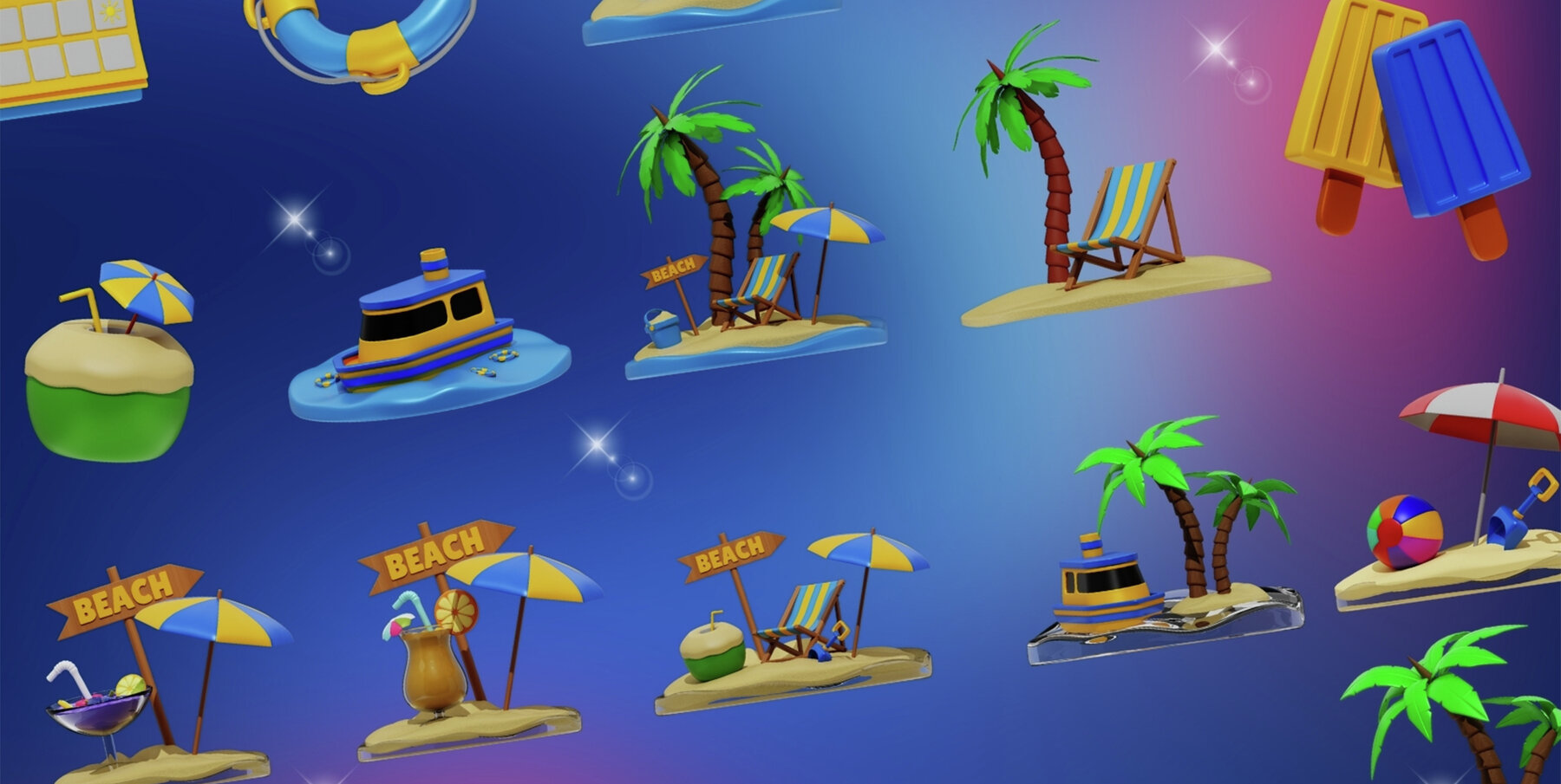 Summer 3d Illustration 7