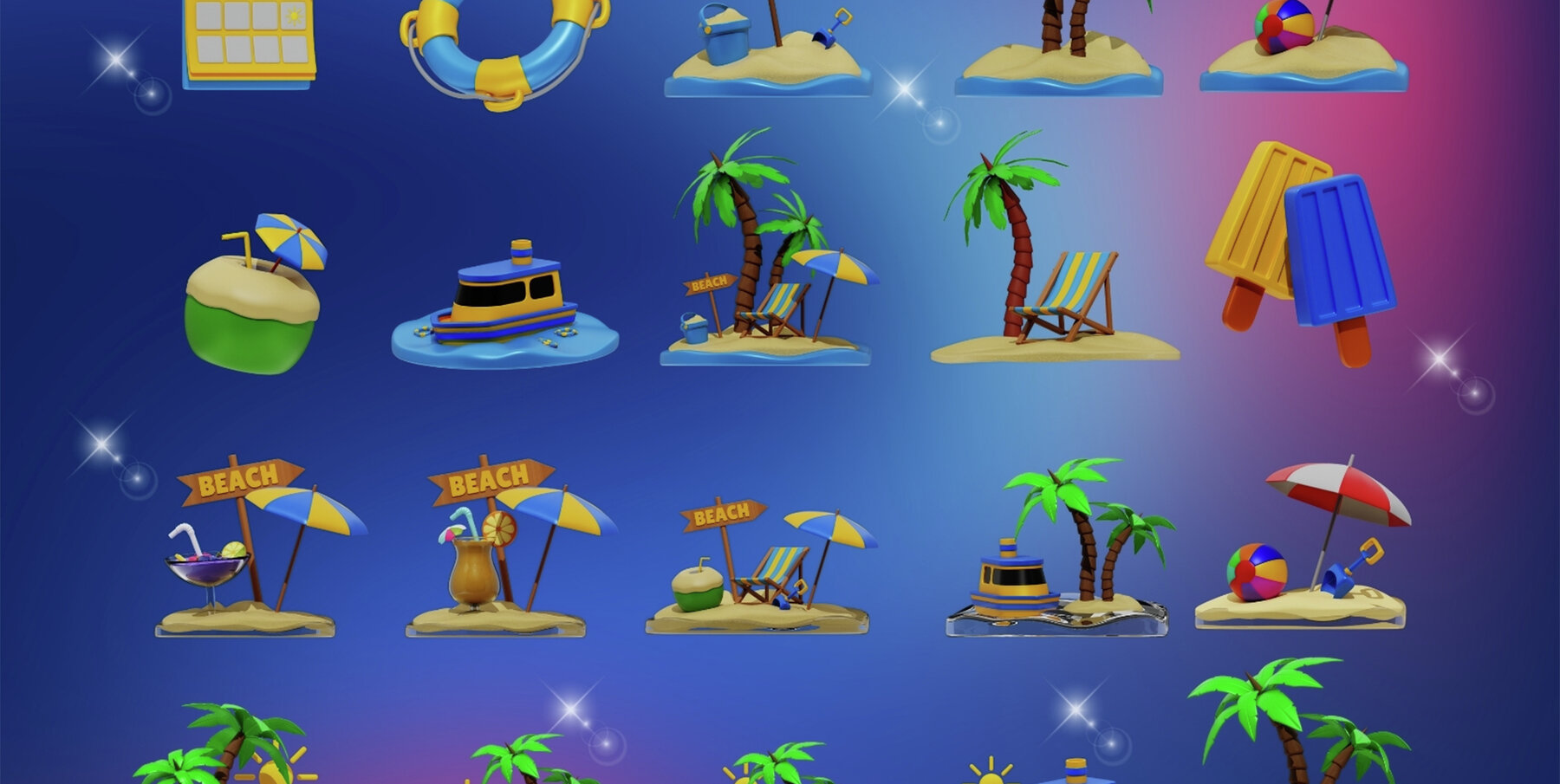 Summer 3d Illustration 8