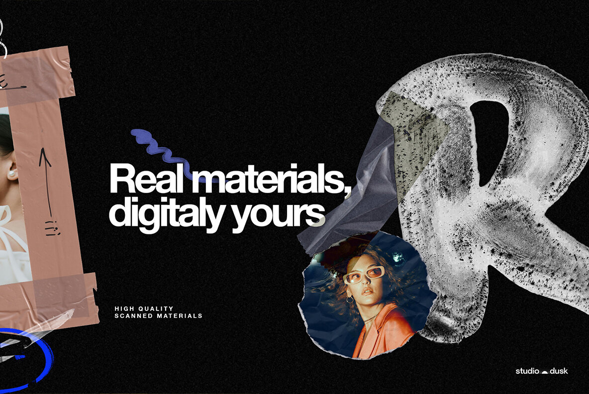 Gritty Kitty Grunge design kit 2