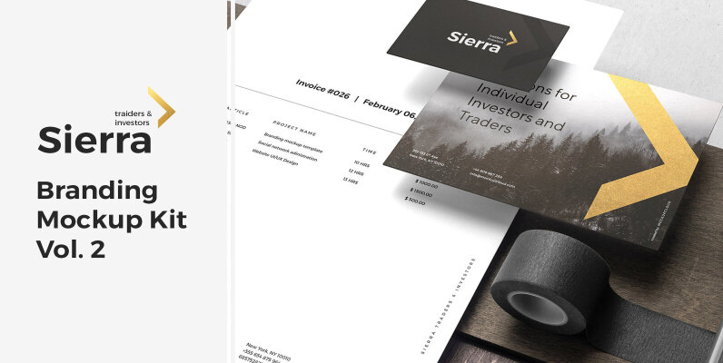 Sierra Branding Mockups Kit Vol 2