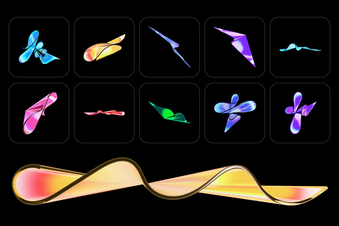 3D Rays illustrations 4