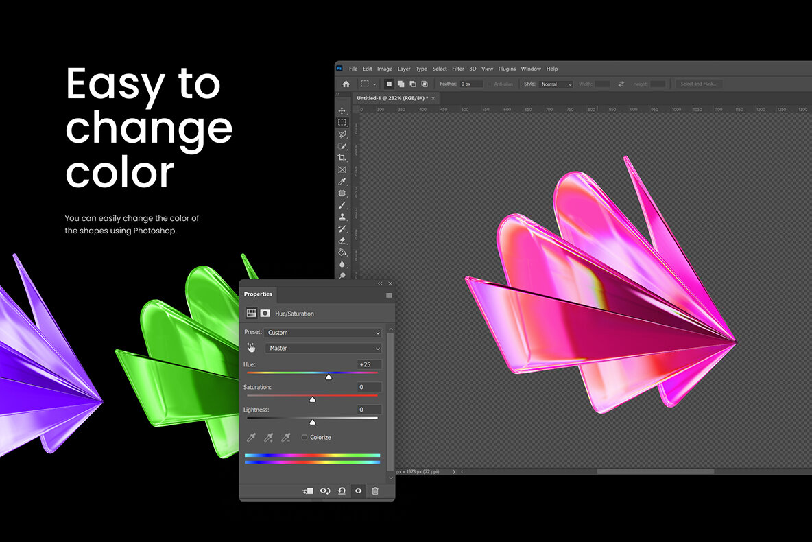 3D Rays illustrations 13