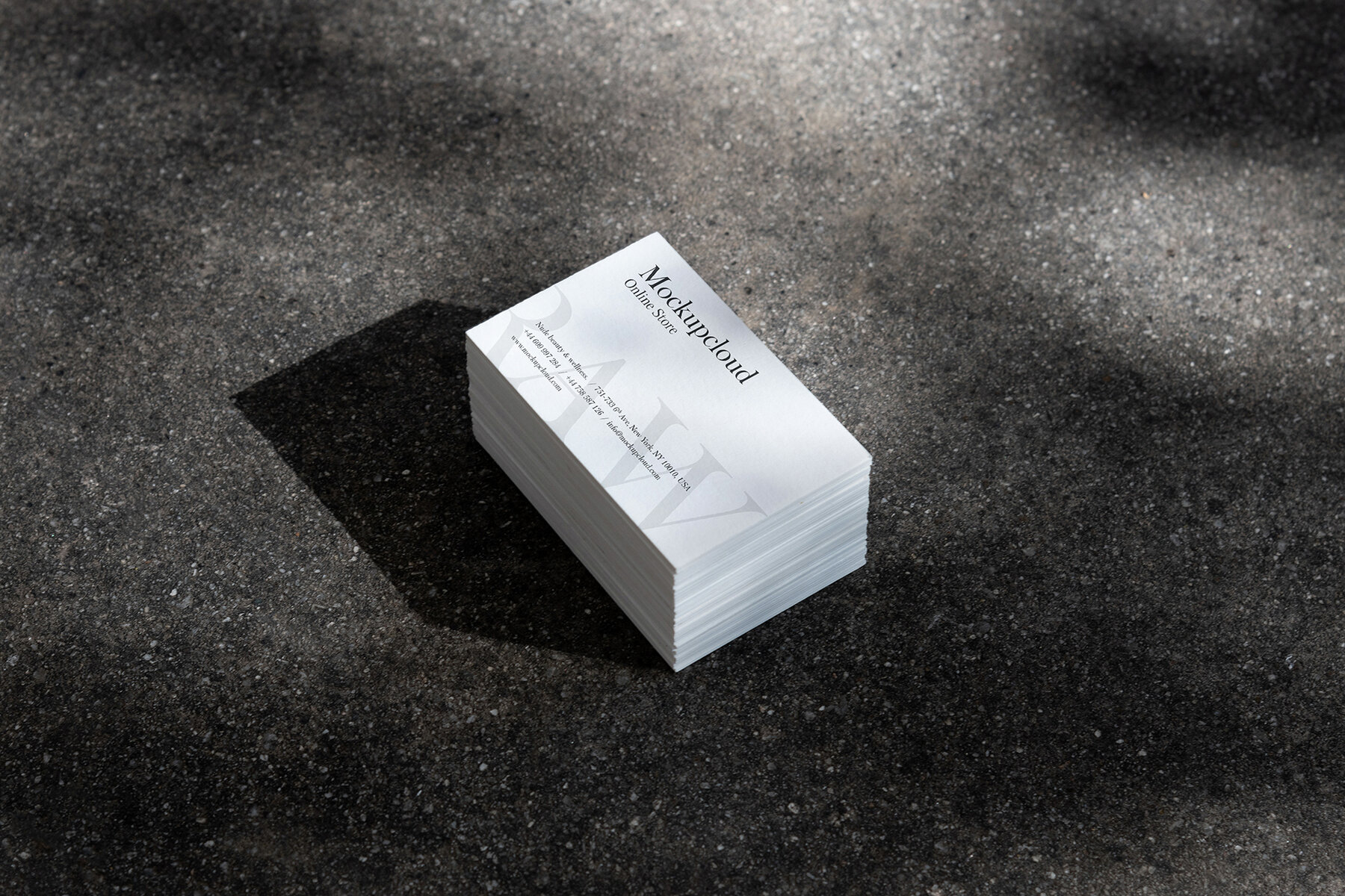 Business Cards Mockups Kit Raw Series 18