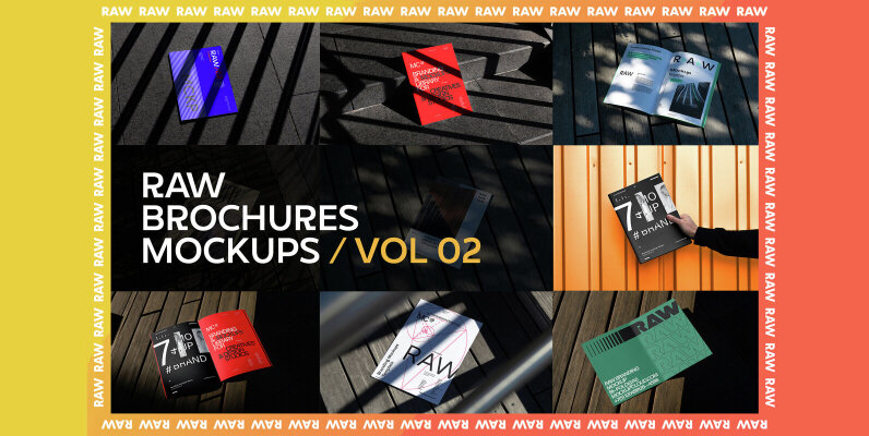Brochure Mockups RAW Series 2