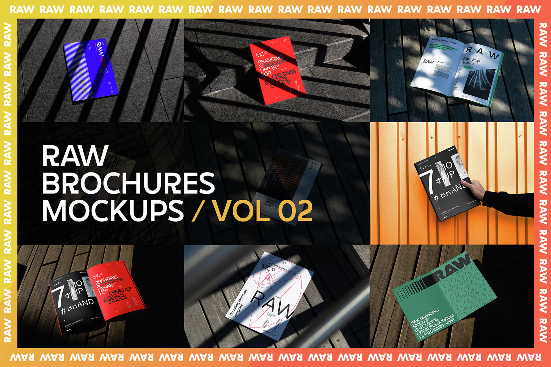 Brochure Mockups RAW Series 2 1