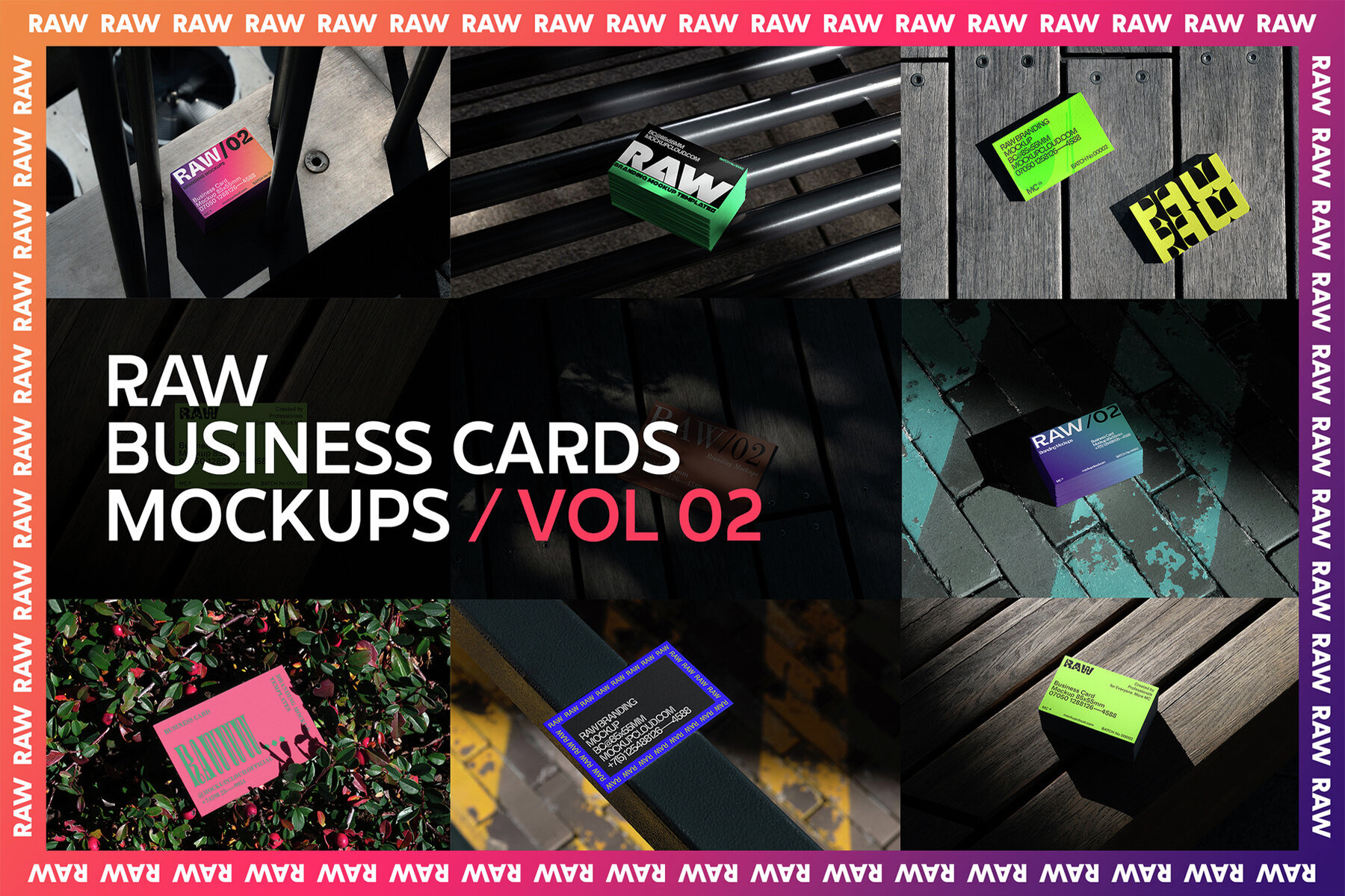 Business Cards Mockups RAW Series 2 1