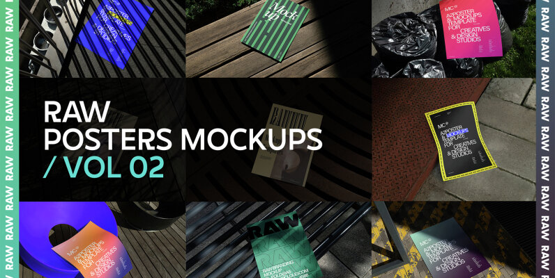 Posters Mockups RAW Series 2